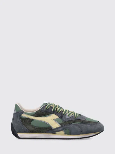 Diadora Heritage Equipe Revenge Used Sneakers In Suede With Vintage Effect In Green