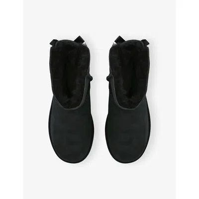Ugg Women S Mini Bailey Bow Ii Suede Boots In Black