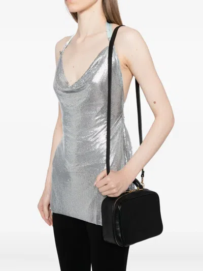 Pre-owned Chanel Black Caviar "lunch Box" Vanity Timeless Logo Bag