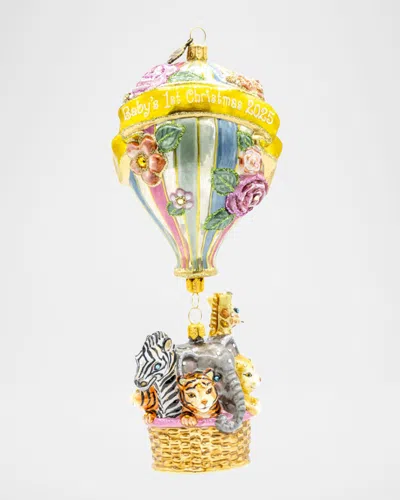 Jay Strongwater 2025 Annual Baby Balloon Christmas Ornament In Multi