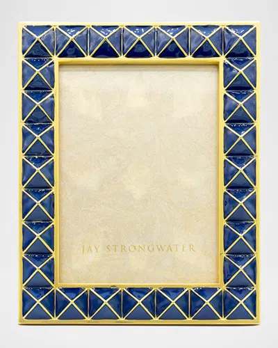 Jay Strongwater Abaculus Pyramid Frame, 3" X 4" In Blue