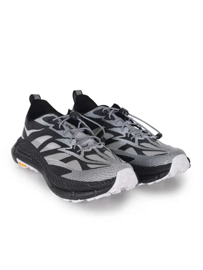 Hoka Mafate Speed 4 Lite Black Low Top Sneakers With Mesh Panels In Tech Fabric Unisex In Black