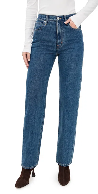 Slvrlake Grace High-rise Wide-leg Jeans In Blue