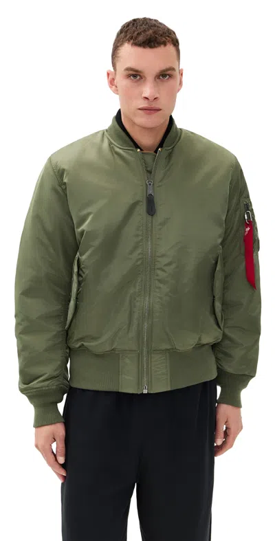 Alpha Industries Men S Ma-1 Tt Two Tone Bomber Jacket Sage In Green