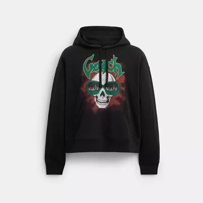 Coach Skull Hoodie In Black