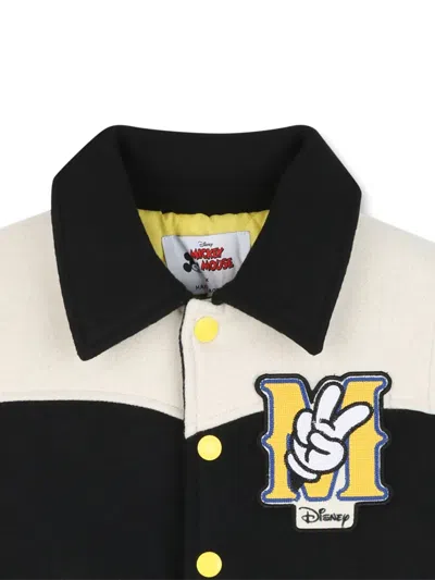 X MICKEY MOUSE LOGO刺绣飞行员夹克