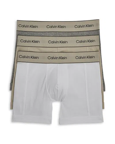 Calvin Klein Heritage Stretch Boxer Briefs, Pack Of 3 In Multi