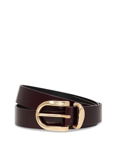 Sanctuary All Day Belt In Burgundy