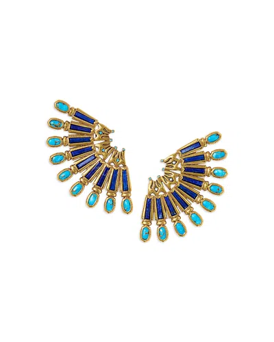 Kendra Scott Catherine Statement Earrings In Blue