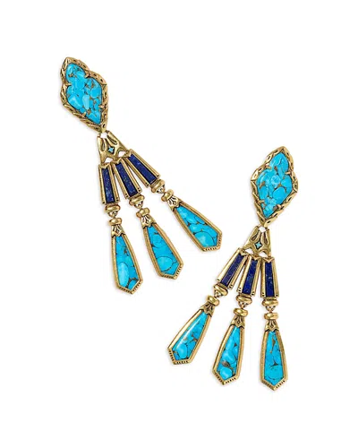 Kendra Scott Adeline Statement Earrings In Blue