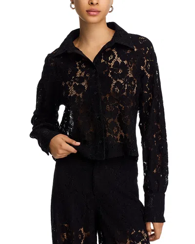Steve Madden Jaiya Lace Top In Black