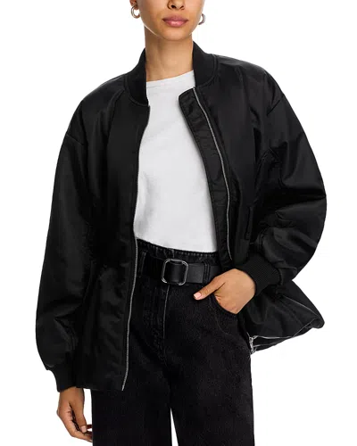 Steve Madden Eryn Bomber Jacket In Black