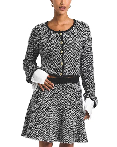 Derek Lam 10 Crosby Imogen Herringbone Mini Skirt In Black