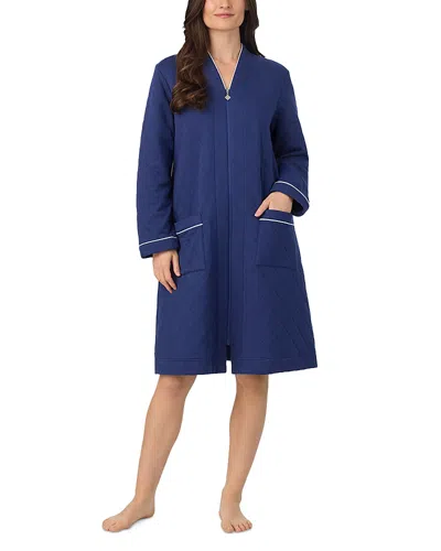 Eileen West Waltz Zip Robe In Blue