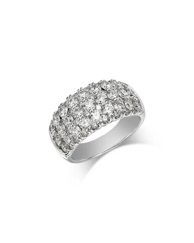 Bloomingdale's Fine Collection Diamond Multirow Cluster Ring In Platinum, 3.05 Tcw In White