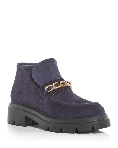 Stuart Weitzman Women's Soluxe Hudson Chukka Boots In Blue