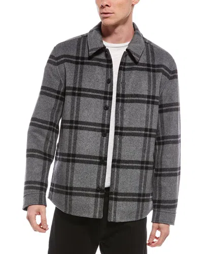 Vince San Jacinto Wool-blend Shirt Jacket In Gray