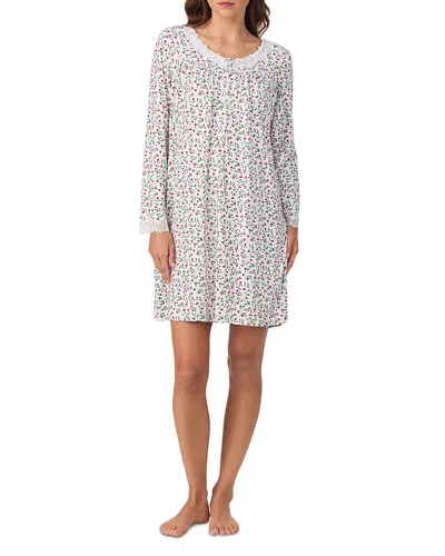 Eileen West Dream Sweater Knit Short Nightgown In Multi