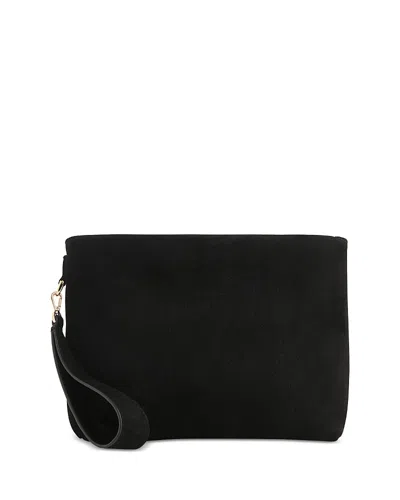 Whistles Avah Zip Clutch In Black