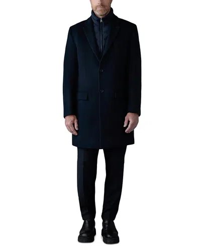 Mackage 3-in-1 Wool Coat With Removable Down Liner In Blue