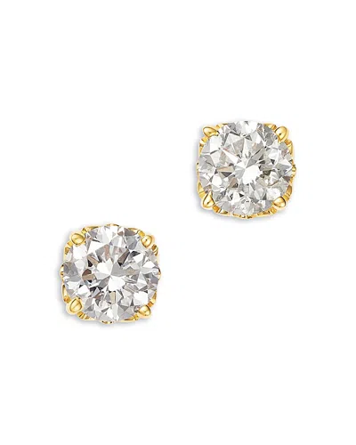 Bloomingdale's Fine Collection Certified Diamond Stud Earrings In 14k Gold, 2.0 Tcw In Gold