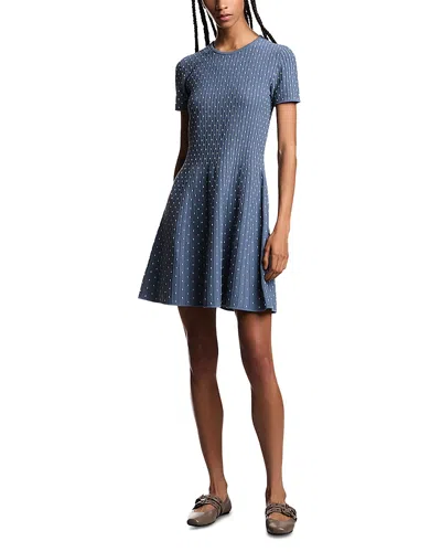 Emporio Armani Knit Mini Dress In Animal Print