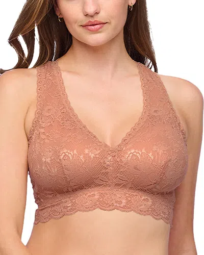 Cosabella Never Say Never Curvy Racerback Bralette In Brown
