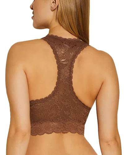 Cosabella Never Say Never Curvy Racerback Bralette In Brown