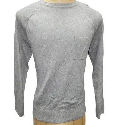 Truth By Republic Men's 100% Cotton Pocket Sweater In Light Grey In Gray