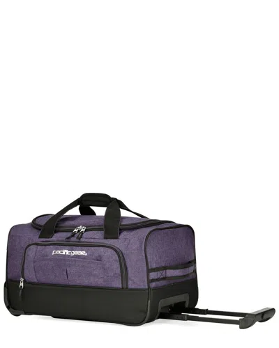 Traveler's Choice Pacific Gear Pacific Gear Rolling Duffel Bag In Purple