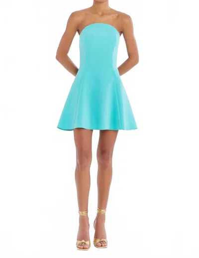 Amanda Uprichard Romilly Mini Dress In Parakeet In Multi