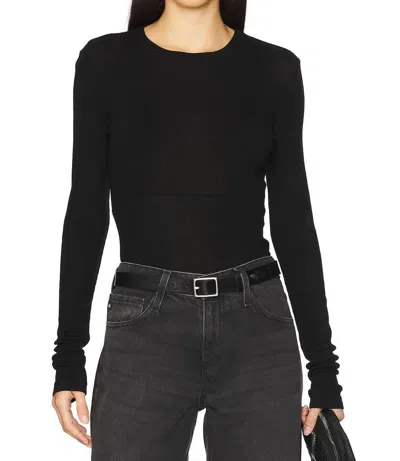 H2ofagerholt Good Long Sleeve Top In Black In Black