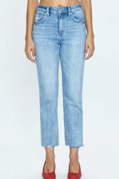 Pistola Monroe High Rise Cigarette Cropped Jeans In Monet Vintage In Blue