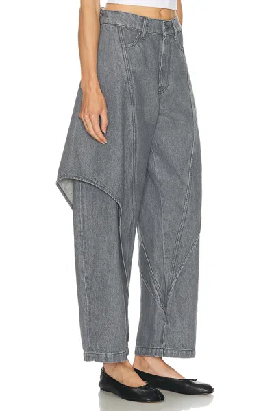 Jw Anderson "sculptural" Jeans In Gray