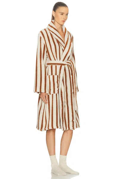 Parachute Terry Stripe Robe In Multi