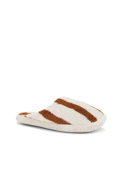 Parachute Terry Stripe Slippers In Multi