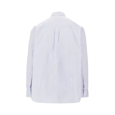 Arte ' Blocks' Cotton Poplin Shirt In Blue