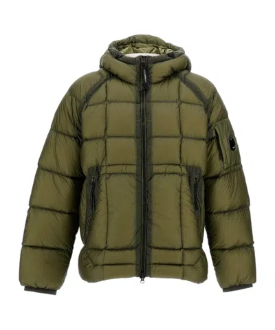 C.p. Company D. D. Shell Capers Hooded Down Jacket In Green