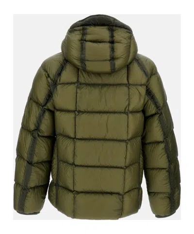 C.p. Company D. D. Shell Capers Hooded Down Jacket In Green