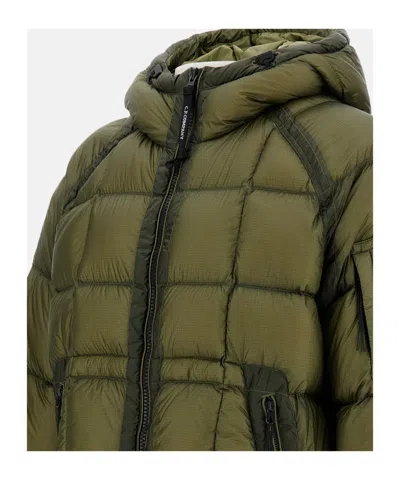 C.p. Company D. D. Shell Capers Hooded Down Jacket In Green