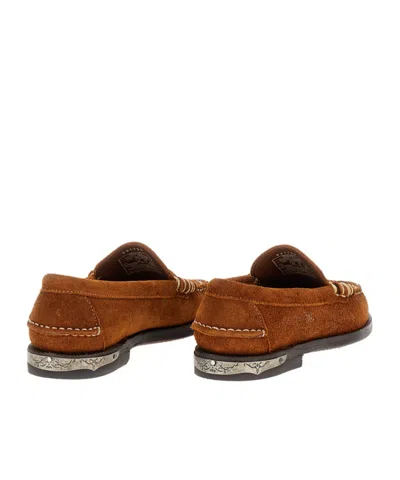 Sebago Decorative-stitching Loafers In Brown