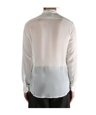 Dries Van Noten Men Curles Embellished Shirt In White