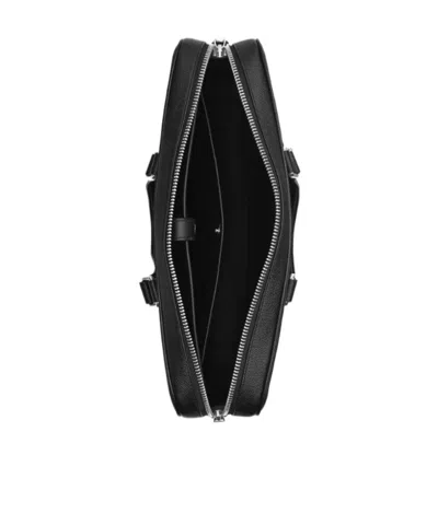 Coach Caden Top Handle Leather Briefcase In Black