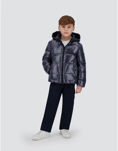 Herno Jacket In Gloss In Blue