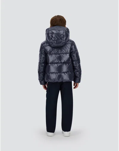 Herno Jacket In Gloss In Blue