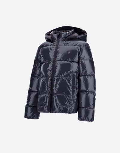 Herno Jacket In Gloss In Blue