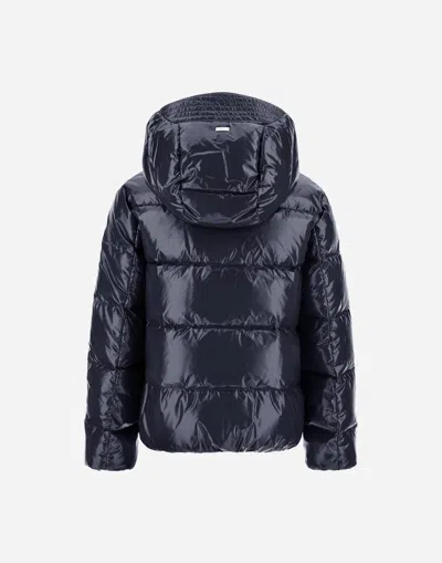Herno Jacket In Gloss In Blue