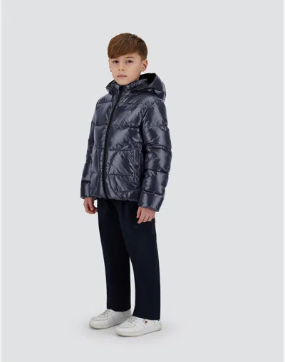 Herno Jacket In Gloss In Blue