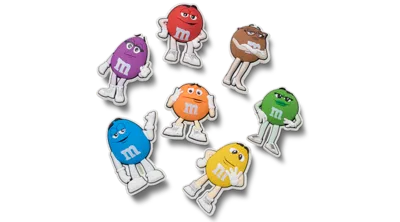 Jibbitz M&m's 7 Pack Character  Charms In Multi