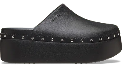 Crocs Dylan Platform Studded Clog In Black